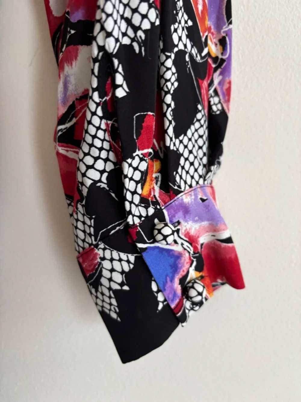 Diane von Furstenberg Odette Floral Tori Midi Wrap Dress Large Designer Spring - Picture 7 of 9